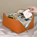 Trousse de maquillage minimaliste à fermeture éclair