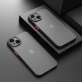 Coque blindée antichoc minimaliste pour iPhone 13 14 12 11 Pro Max XR XS X Luxe Silicone Bumper Coque rigide transparente Mini Luxe Silicone Bumper Coque rigide transparente