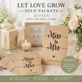 Sachets de graines « Miss to Mrs » – Lot de 25