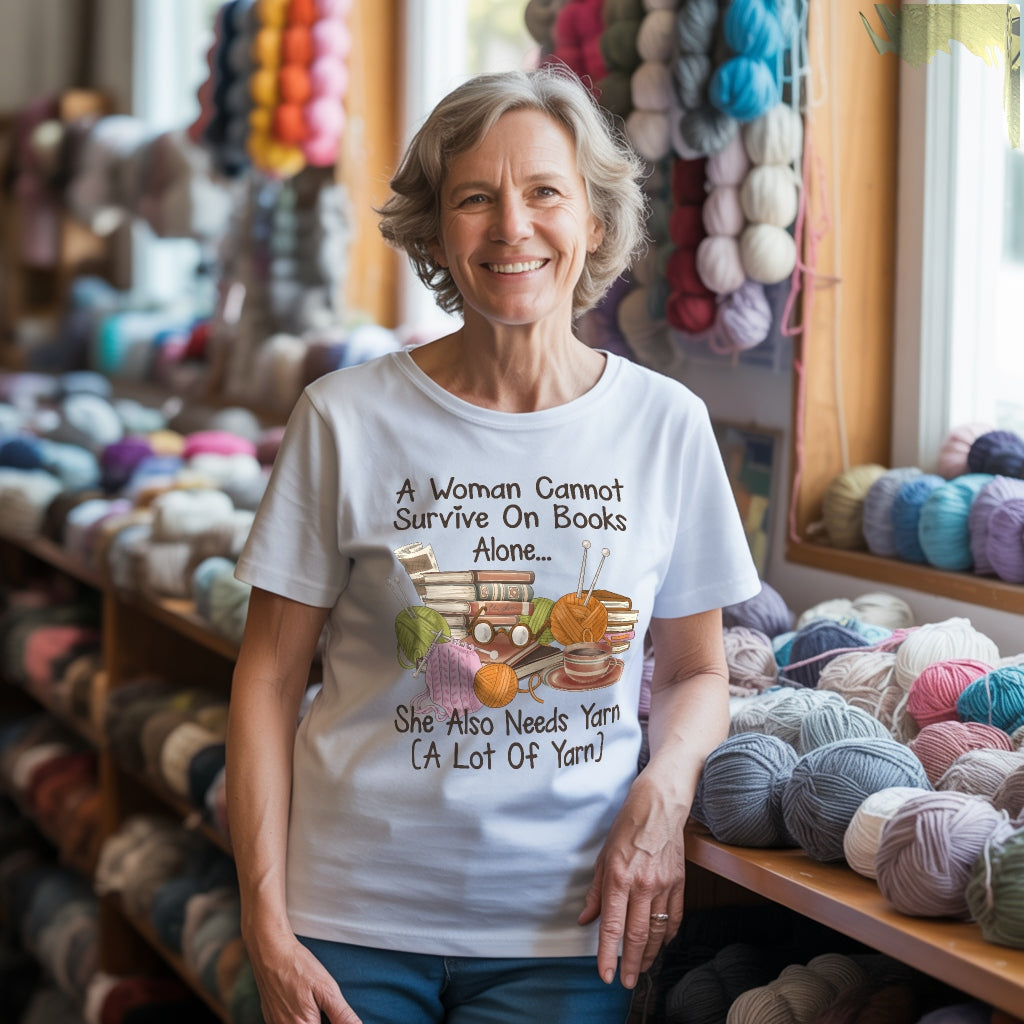 T-shirt "Amoureux des livres et du fil"