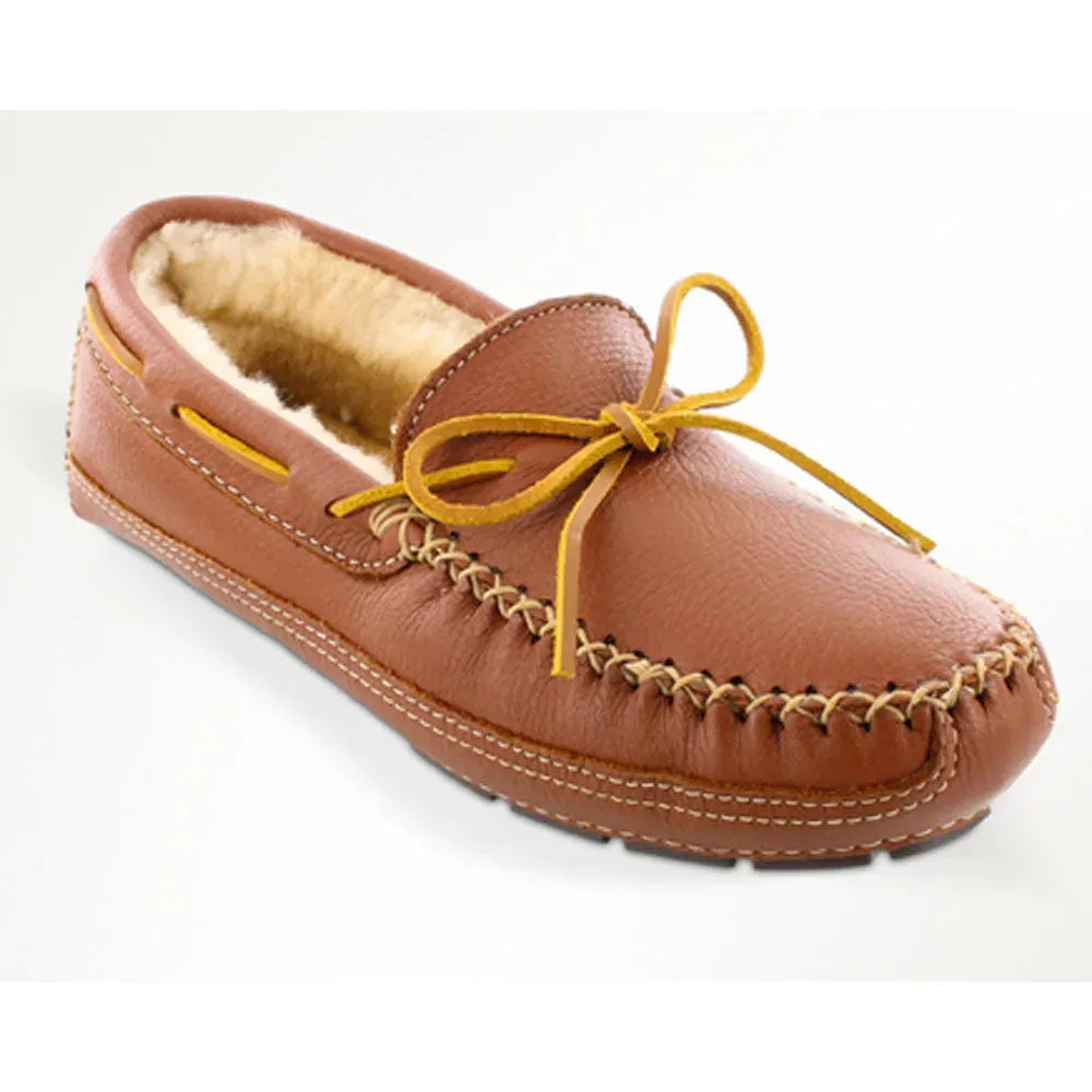 Chaussons Minnetonka en peau de mouton d'élan - Chaussons pour homme
