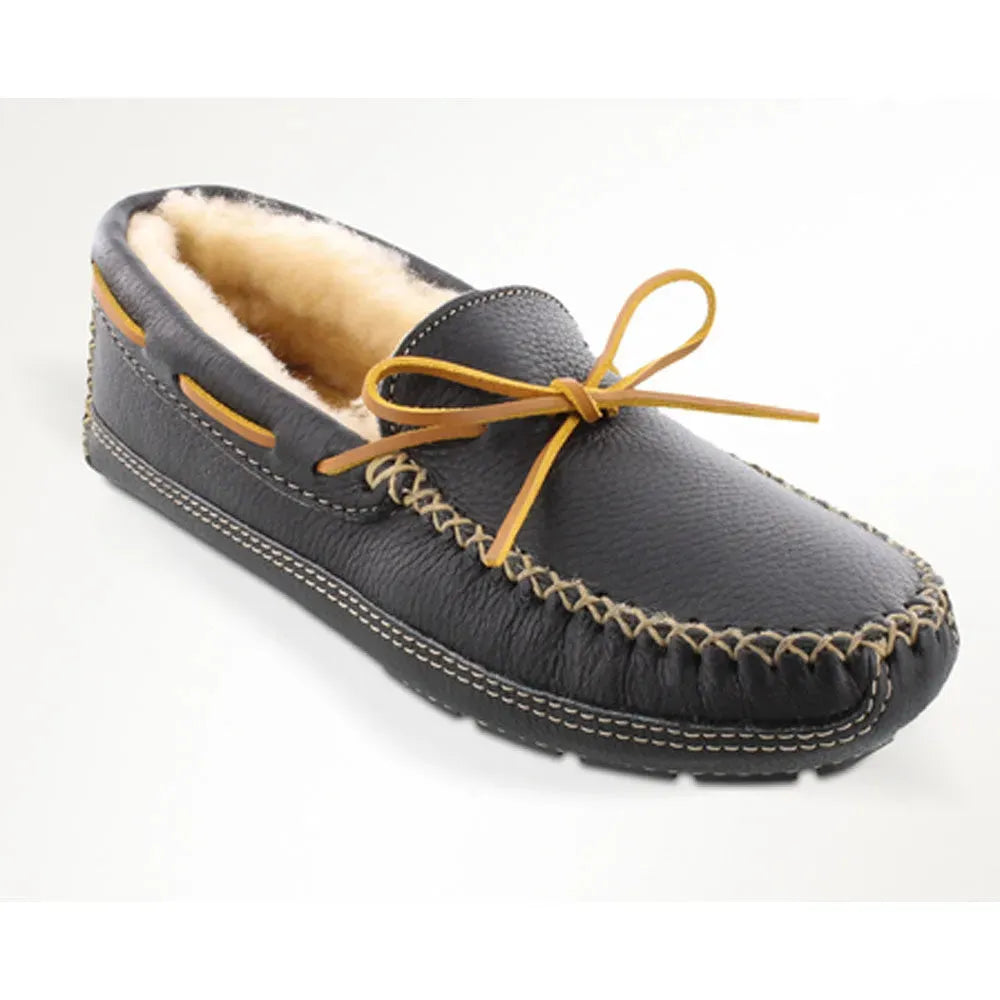 Chaussons Minnetonka en peau de mouton d'élan - Chaussons pour homme