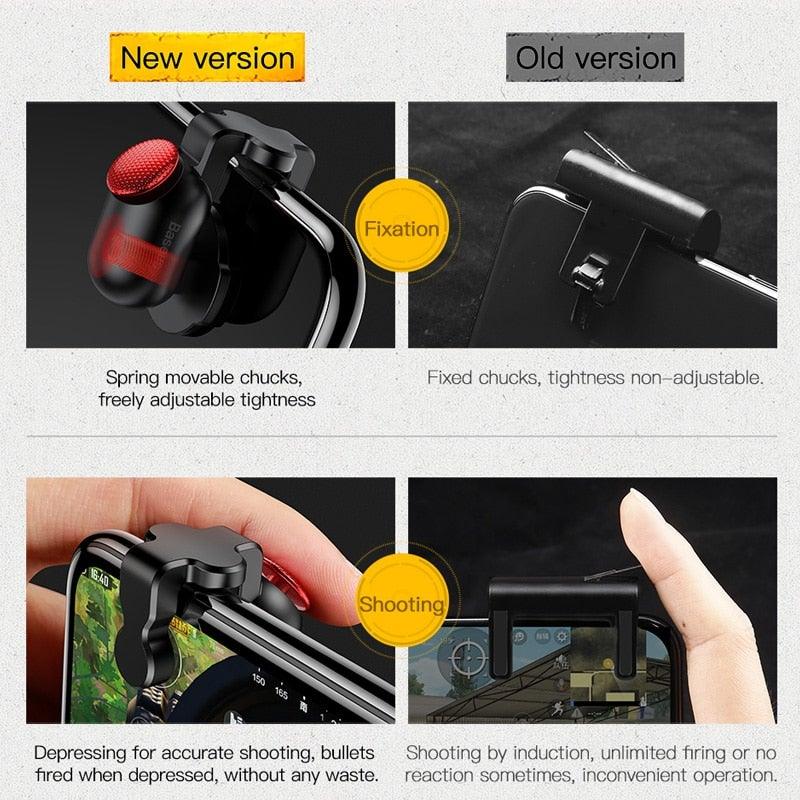 Manette de jeu mobile pour manette de tir et de visée, bouton, contrôleur léger pour téléphone, manette de jeu portable, accessoires de jeu pour téléphone