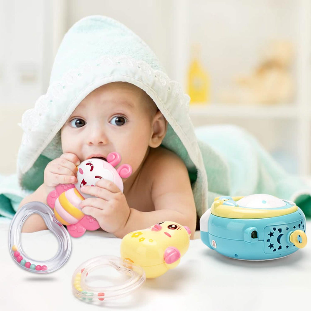 Projecteur étoile mobile Veilleuse de nuit pour bébé avec boîte à musique et télécommande