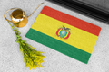 Paillasson extérieur antidérapant drapeau de la Bolivie | Santa Cruz | El Alto | La Paz | Cadeau pour les Boliviens | 24"x36"
