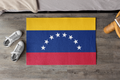 Paillasson antidérapant d'extérieur avec drapeau du Venezuela | Copa America | 61 x 91 cm