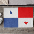 Tapis de porte antidérapant extérieur drapeau du Panama | Santiago | Tocumen | David | Cadeau pour les Panaméens | 24"x36"