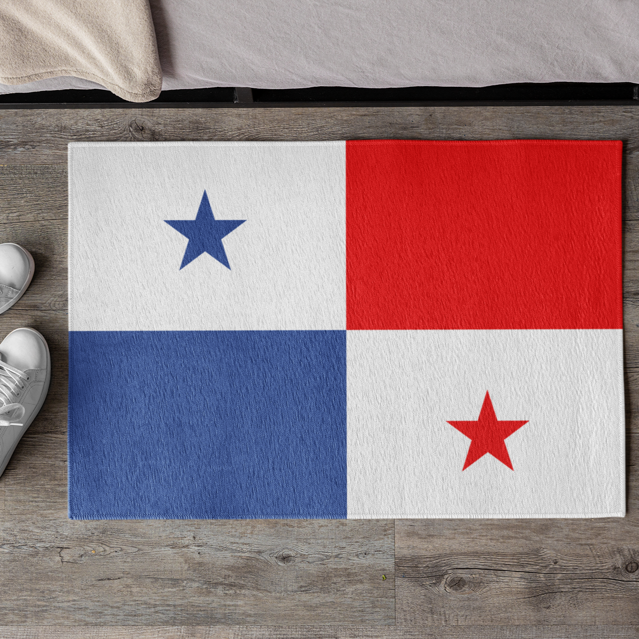 Tapis de porte antidérapant extérieur drapeau du Panama | Santiago | Tocumen | David | Cadeau pour les Panaméens | 24"x36"