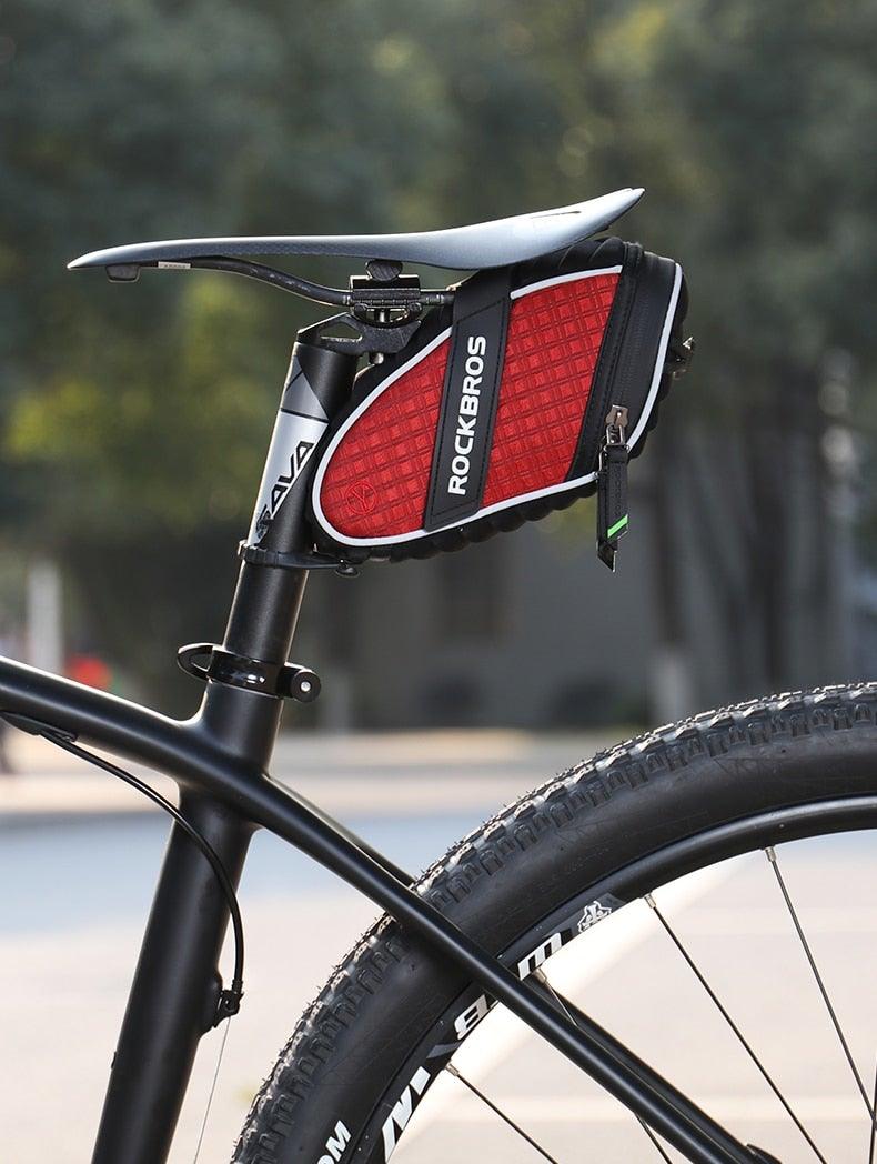 Sacoche de selle de vélo moderne Sacoche de vélo Accessoires de vélo Sacoche de selle de vélo imperméable Sacoche de vélo sous la selle Coque 3D pour VTT et vélos de route