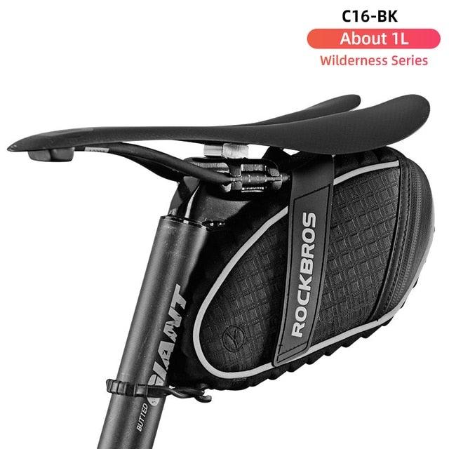 Sacoche de selle de vélo moderne Sacoche de vélo Accessoires de vélo Sacoche de selle de vélo imperméable Sacoche de vélo sous la selle Coque 3D pour VTT et vélos de route