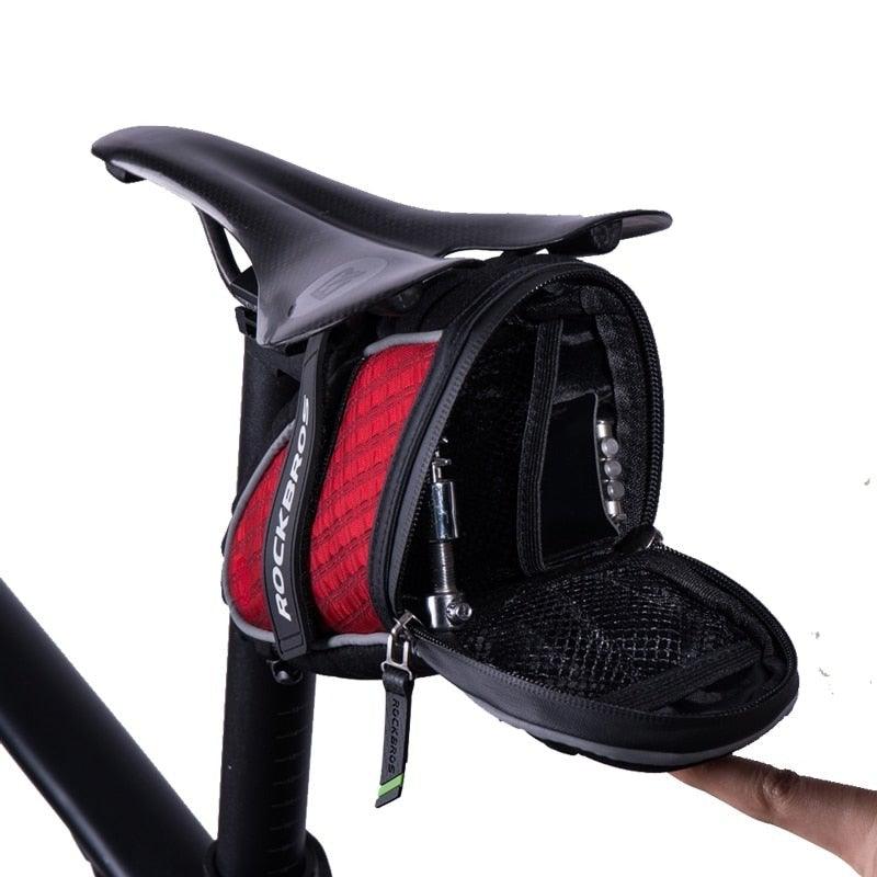 Sacoche de selle de vélo moderne Sacoche de vélo Accessoires de vélo Sacoche de selle de vélo imperméable Sacoche de vélo sous la selle Coque 3D pour VTT et vélos de route