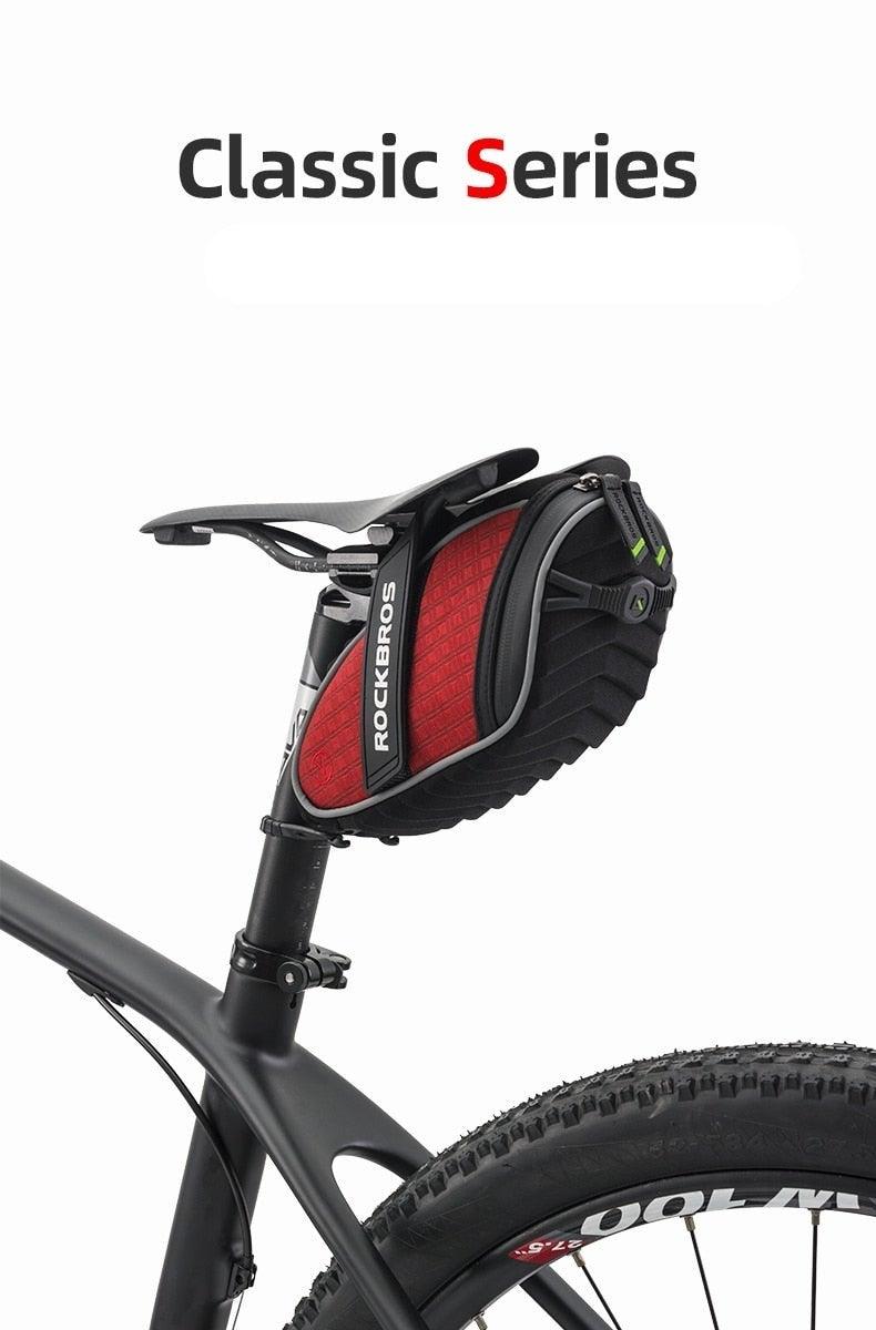 Sacoche de selle de vélo moderne Sacoche de vélo Accessoires de vélo Sacoche de selle de vélo imperméable Sacoche de vélo sous la selle Coque 3D pour VTT et vélos de route