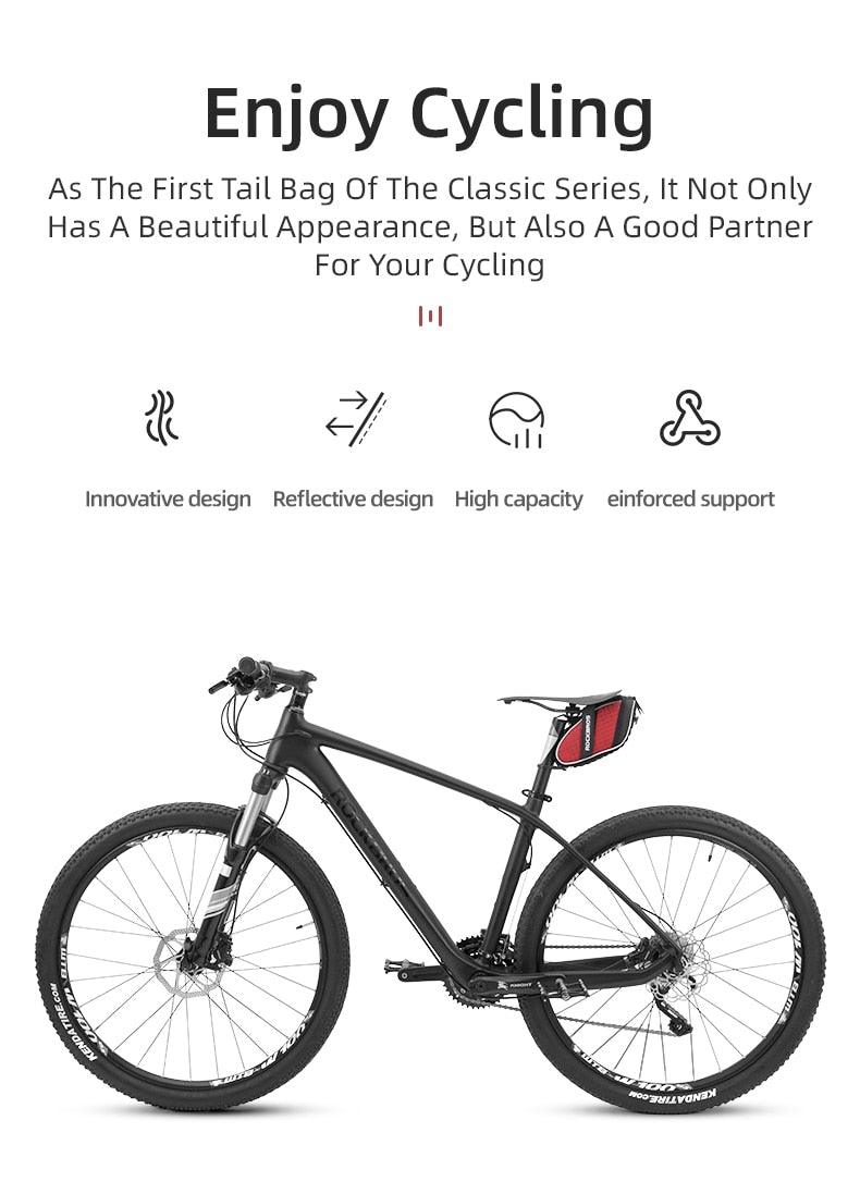 Sacoche de selle de vélo moderne Sacoche de vélo Accessoires de vélo Sacoche de selle de vélo imperméable Sacoche de vélo sous la selle Coque 3D pour VTT et vélos de route
