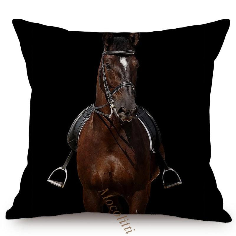 Housses de Coussin Carrées 45x45cm pour Canapé, Décoration d'Intérieur, avec Motif Lion Zèbre Éléphant Tigre, Photographie Animale Moderne en Noir et Blanc