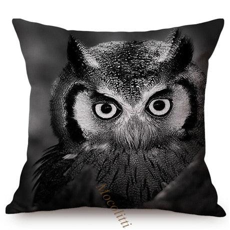 Housses de Coussin Carrées 45x45cm pour Canapé, Décoration d'Intérieur, avec Motif Lion Zèbre Éléphant Tigre, Photographie Animale Moderne en Noir et Blanc