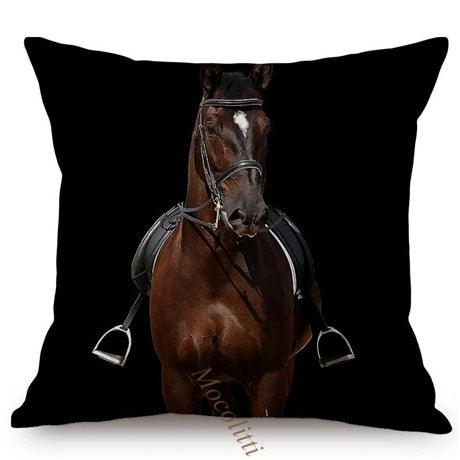 Housses de Coussin Carrées 45x45cm pour Canapé, Décoration d'Intérieur, avec Motif Lion Zèbre Éléphant Tigre, Photographie Animale Moderne en Noir et Blanc