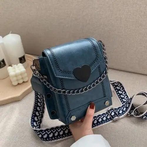 Sac à bandoulière moderne, élégant et magnifique en forme de cœur avec clous, pour femmes et jeunes filles