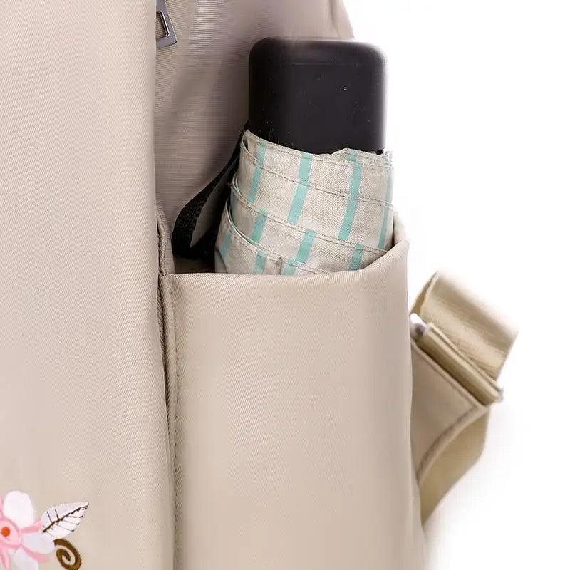 Sac à dos moderne élégant imperméable pour femme, sac à dos antivol tendance avec joli imprimé, sac d'école de haute qualité grande capacité