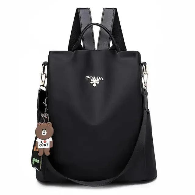 Sac à dos moderne élégant imperméable pour femme, sac à dos antivol tendance avec joli imprimé, sac d'école de haute qualité grande capacité