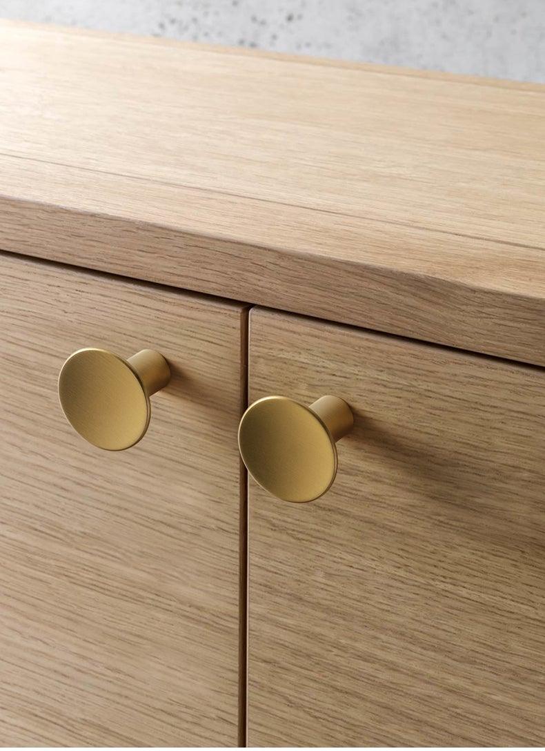 Boutons dorés modernes en cuivre pur pour armoire de cuisine, poignées de porte de placard, boutons de tiroir en laiton, quincaillerie de poignée de meuble, poignées de tiroir, bouton de placard pour quincaillerie de meuble de cuisine