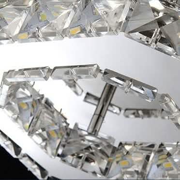 Plafonnier LED moderne en cristal