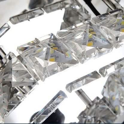 Plafonnier LED moderne en cristal