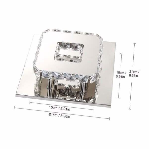 Plafonnier LED moderne en cristal