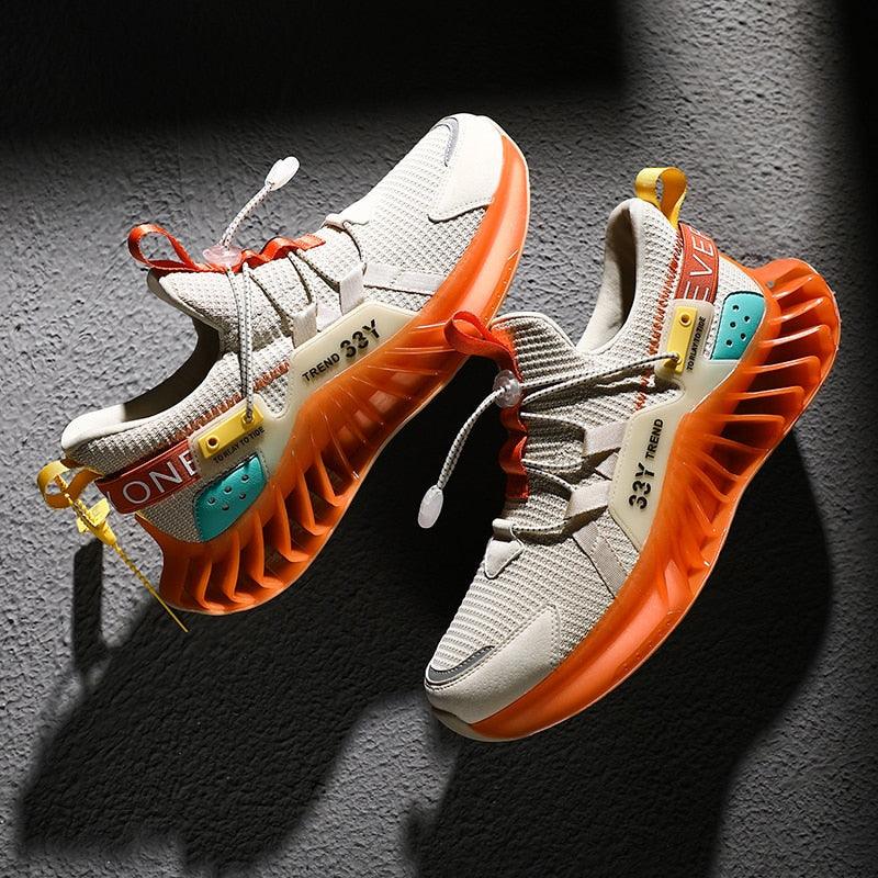 Chaussures de course modernes pour hommes Baskets tendance de sport antidérapantes de haute qualité Baskets à lame Chaussures de marche athlétiques décontractées Chaussures de tennis Baskets de mode pour hommes