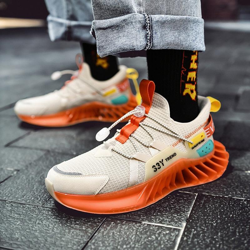 Chaussures de course modernes pour hommes Baskets tendance de sport antidérapantes de haute qualité Baskets à lame Chaussures de marche athlétiques décontractées Chaussures de tennis Baskets de mode pour hommes