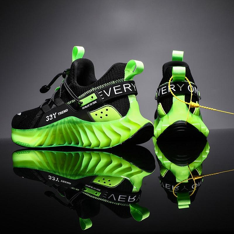 Chaussures de course modernes pour hommes Baskets tendance de sport antidérapantes de haute qualité Baskets à lame Chaussures de marche athlétiques décontractées Chaussures de tennis Baskets de mode pour hommes
