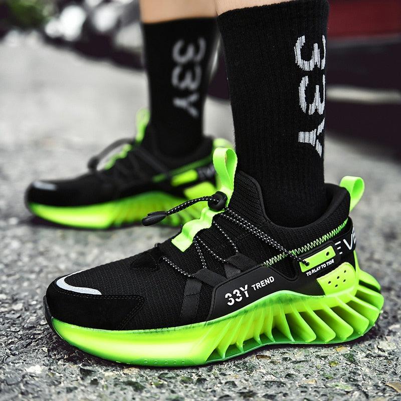 Chaussures de course modernes pour hommes Baskets tendance de sport antidérapantes de haute qualité Baskets à lame Chaussures de marche athlétiques décontractées Chaussures de tennis Baskets de mode pour hommes