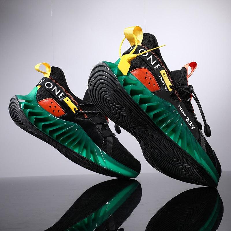 Chaussures de course modernes pour hommes Baskets tendance de sport antidérapantes de haute qualité Baskets à lame Chaussures de marche athlétiques décontractées Chaussures de tennis Baskets de mode pour hommes