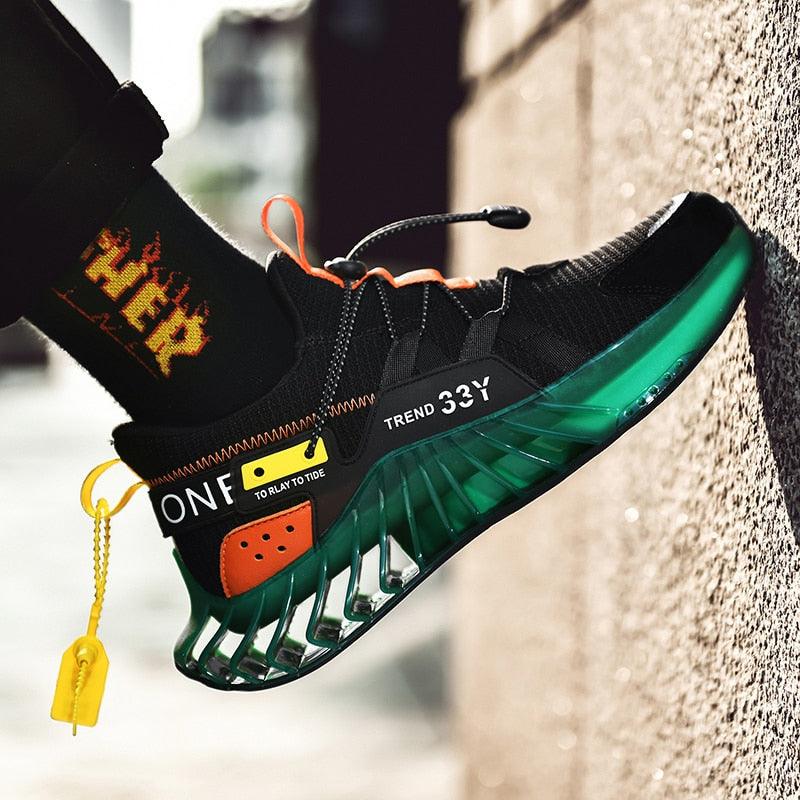 Chaussures de course modernes pour hommes Baskets tendance de sport antidérapantes de haute qualité Baskets à lame Chaussures de marche athlétiques décontractées Chaussures de tennis Baskets de mode pour hommes
