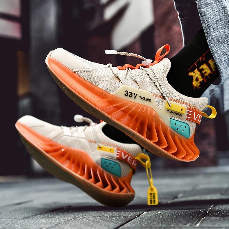 Chaussures de course modernes pour hommes Baskets tendance de sport antidérapantes de haute qualité Baskets à lame Chaussures de marche athlétiques décontractées Chaussures de tennis Baskets de mode pour hommes