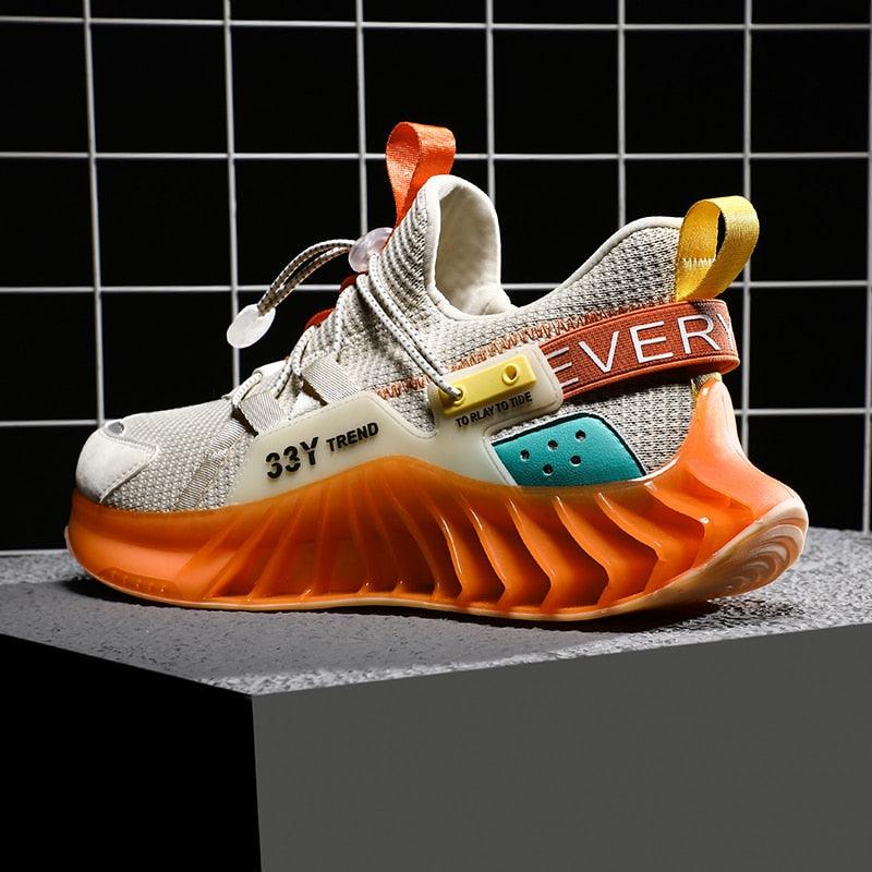 Chaussures de course modernes pour hommes Baskets tendance de sport antidérapantes de haute qualité Baskets à lame Chaussures de marche athlétiques décontractées Chaussures de tennis Baskets de mode pour hommes
