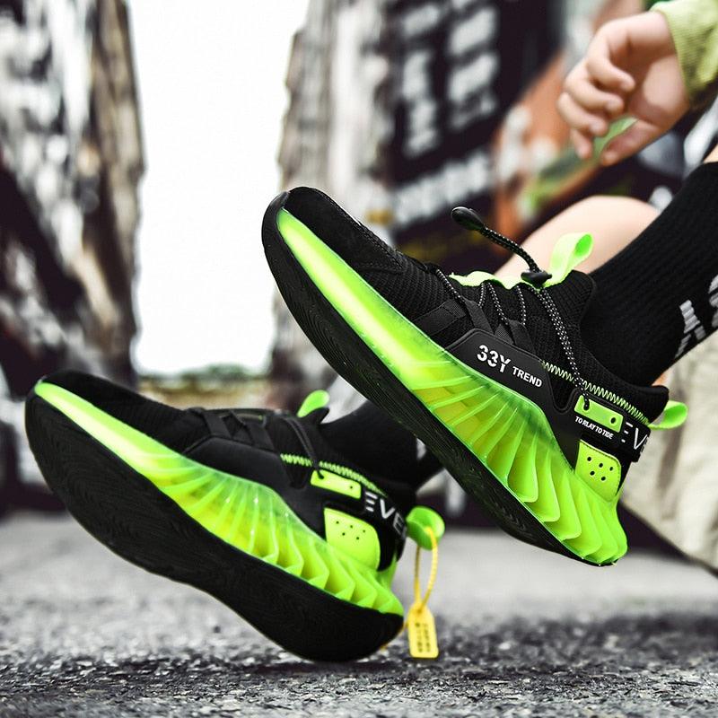 Chaussures de course modernes pour hommes Baskets tendance de sport antidérapantes de haute qualité Baskets à lame Chaussures de marche athlétiques décontractées Chaussures de tennis Baskets de mode pour hommes