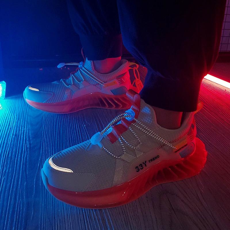 Chaussures de course modernes pour hommes Baskets tendance de sport antidérapantes de haute qualité Baskets à lame Chaussures de marche athlétiques décontractées Chaussures de tennis Baskets de mode pour hommes