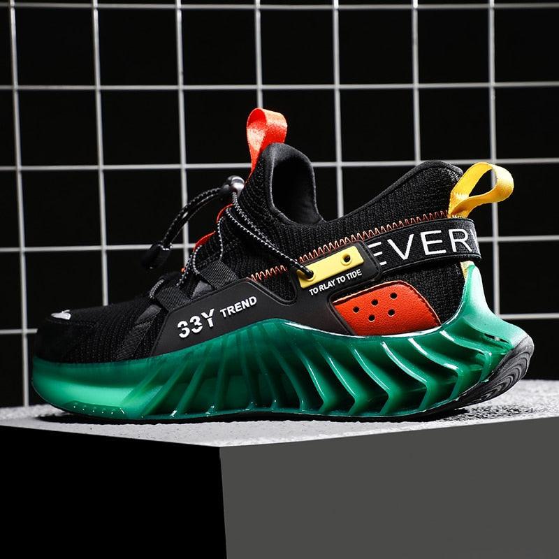 Chaussures de course modernes pour hommes Baskets tendance de sport antidérapantes de haute qualité Baskets à lame Chaussures de marche athlétiques décontractées Chaussures de tennis Baskets de mode pour hommes
