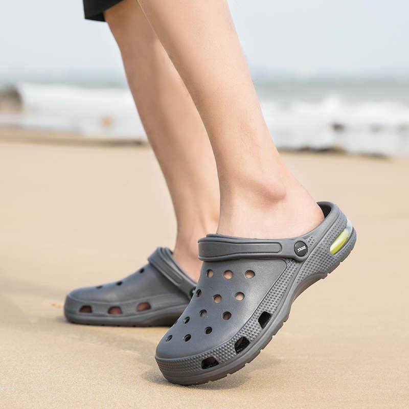 Chaussons Modernes Sandales d'Été Mocassins Tennis Entraînement en Extérieur Sabots de Plage Sabots de Jardin Unisexe Chaussures Sabots d'Été à Enfiler Sandales d'Extérieur pour Hommes
