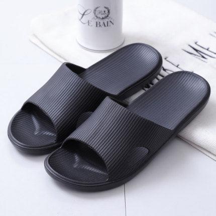 Chaussons Modernes Femmes Été Épais Bas Intérieur Maison Couples Maison Salle de Bain Doux à Porter Chaussons Frais EVA Bout Ouvert Chaussons Doux Douche Massage Bain Piscine Gym Chausson de Maison