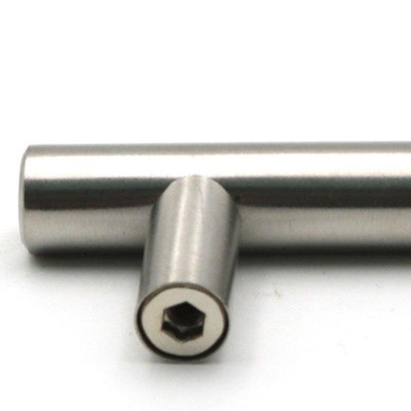 Poignée de porte de cuisine moderne en acier inoxydable, bouton de traction, poignée de meuble, poignée de tiroir, poignées de tiroir en tube creux en acier inoxydable, bouton d'armoire pour quincaillerie de meubles de cuisine