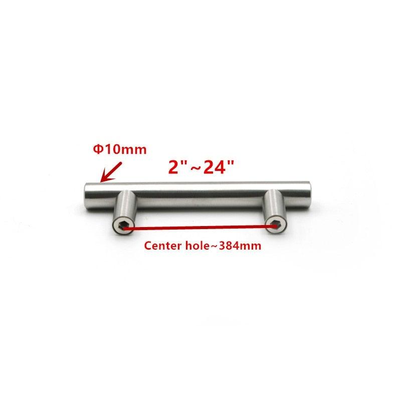 Poignée de porte de cuisine moderne en acier inoxydable, bouton de traction, poignée de meuble, poignée de tiroir, poignées de tiroir en tube creux en acier inoxydable, bouton d'armoire pour quincaillerie de meubles de cuisine