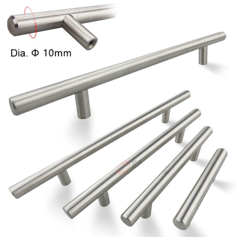 Poignée de porte de cuisine moderne en acier inoxydable, bouton de traction, poignée de meuble, poignée de tiroir, poignées de tiroir en tube creux en acier inoxydable, bouton d'armoire pour quincaillerie de meubles de cuisine