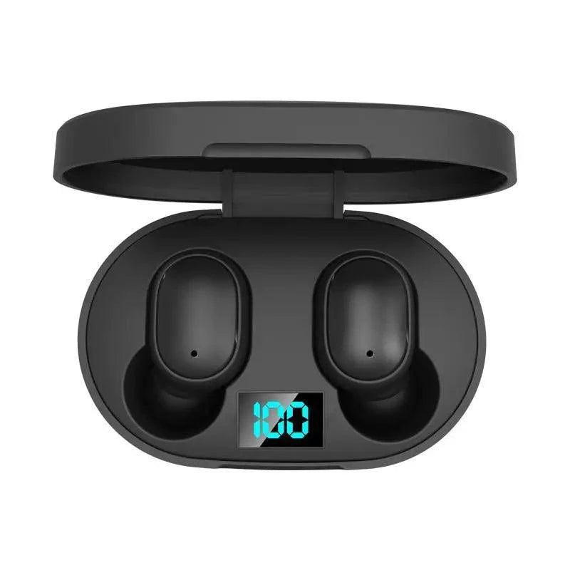 Écouteurs Bluetooth 5.0 Stéréo sans fil, style moderne, intra-auriculaires, mains libres, pour le sport, son de qualité.