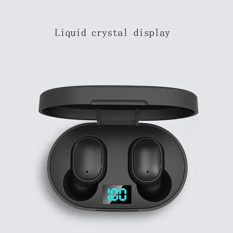 Écouteurs Bluetooth 5.0 Stéréo sans fil, style moderne, intra-auriculaires, mains libres, pour le sport, son de qualité.