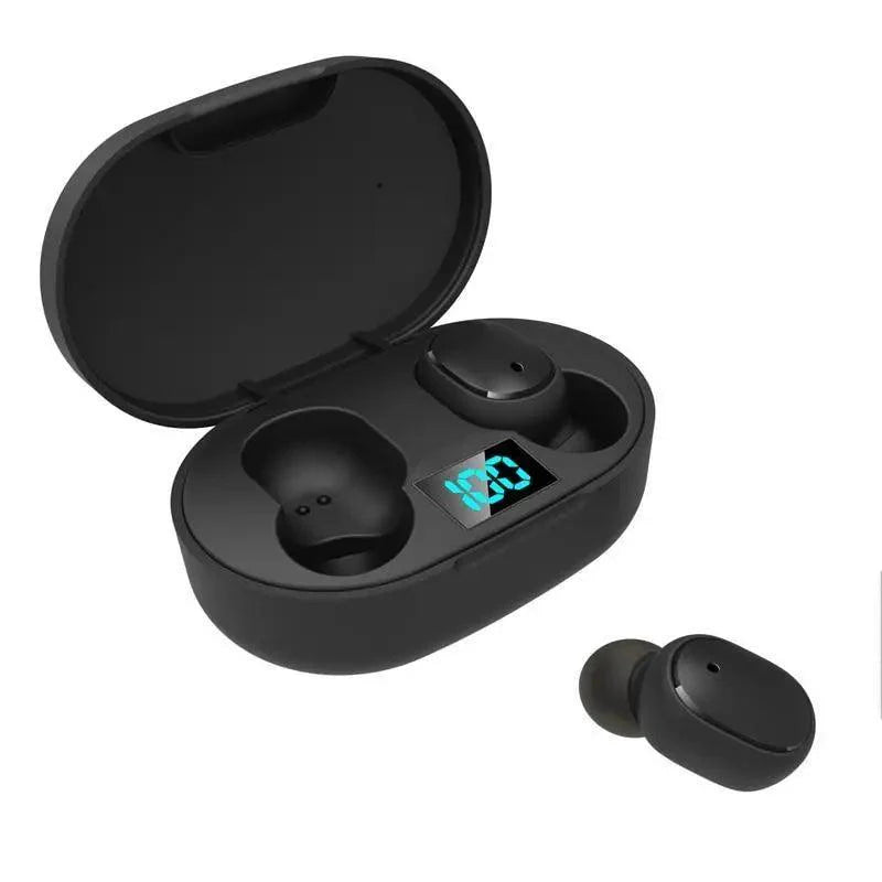 Écouteurs Bluetooth 5.0 Stéréo sans fil, style moderne, intra-auriculaires, mains libres, pour le sport, son de qualité.