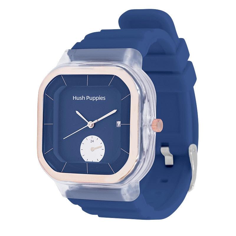 Montre à Quartz Transparente Moderne Montres de Sport pour Enfants Filles Garçons Carré Femmes Sports Électronique Décontracté Montre-Bracelet à Quartz avec Lunette Boîtier Bracelet en Silicone Montre pour Femmes Hommes