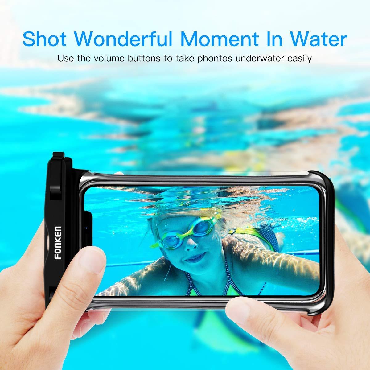 Coque étanche moderne pour téléphone, vue complète, housse de protection universelle souple pour téléphone iPhone, sac étanche, étui de téléphone étanche avec cordon pour iPhone, sac étanche.