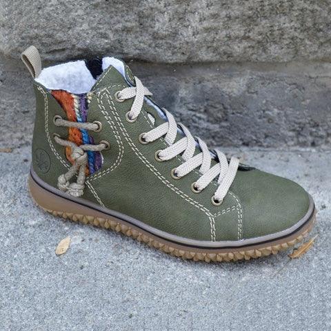 Bottes modernes chaudes et douces pour femmes, chaussures de sport décontractées en peluche d'hiver, bottines rétro tendance, baskets montantes de marche en extérieur, chaussures de marche doublées de peluche, chaudes d'hiver à scratch.