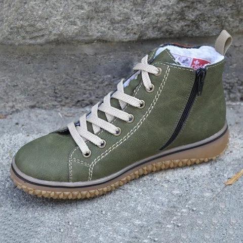 Bottes modernes chaudes et douces pour femmes, chaussures de sport décontractées en peluche d'hiver, bottines rétro tendance, baskets montantes de marche en extérieur, chaussures de marche doublées de peluche, chaudes d'hiver à scratch.